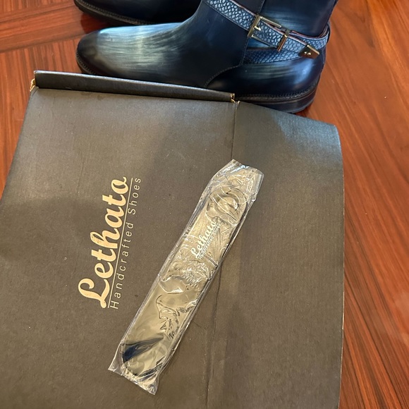 Men’s Lethata  Hand Crafted Boots NEW Never Worn Size 11.5-12 US - Picture 5 of 5